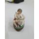 19th century French porcelain figural bonbonniere in Chelsea style modelled with cupid and a - Image 6 of 19
