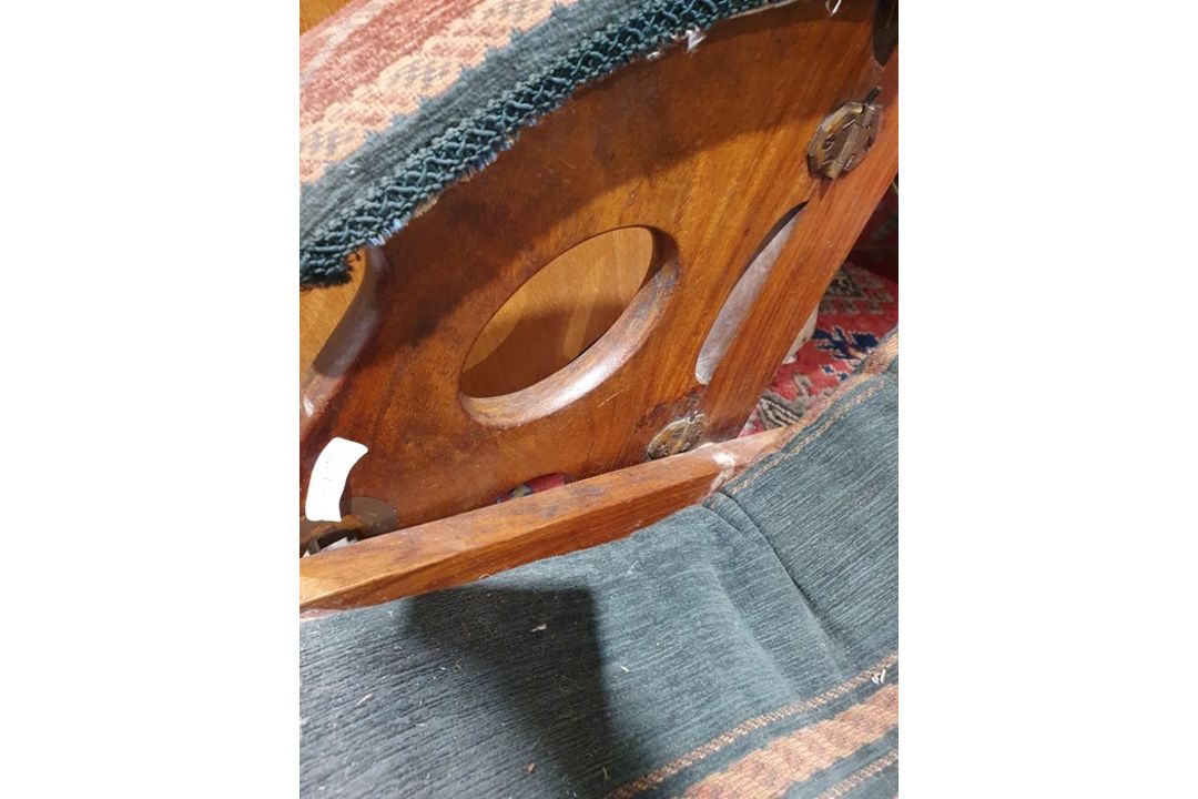 Anglo-Indian campaign chair in the manner of Herbert McNair (1868-1955) Condition ReportSurface - Image 9 of 23