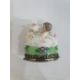 19th century French porcelain figural bonbonniere in Chelsea style modelled with cupid and a - Image 9 of 19