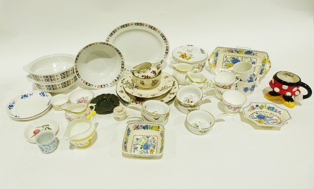 Williams & Humbert sherry advertising bowl and various other ceramics including Leeds pottery, - Image 2 of 3