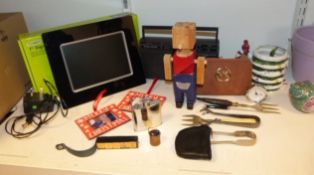 Christmas decorative items including decoration, lantern, Christmas morning teddy bear, figure by