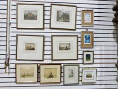 Quantity of framed prints, photographs, etc.