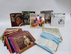 Quantity of long playing records ( vinyl) , mainly classical and some sound track LPs from musical