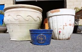 Two large garden planters