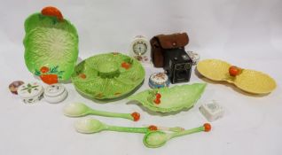 Midwinter Carltonware-style dish and hors d'oeuvres dish, a Royal Collection fine bone china trinket