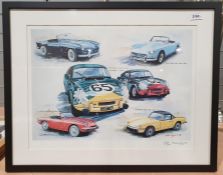 Andy Danks Colour prints, Limited editions,  No. 299 of 300, No. 39 of 300 No. 277 of 300, all