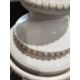 Pair of modern cream glazed ceramic lidded urn-shaped vases (2)  Condition ReportSurface/glazing - Image 3 of 6