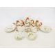 Two boxes of various china items to include a modern Japanese part tea service, a Merrythought teddy - Image 1 of 2