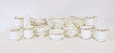 Two boxes of assorted china and glass items to include eight Paragon 'Belinda' tea cups and assorted