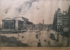 Edwin Law RA: A signed artist proof etching of 