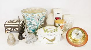 Two boxes of assorted china and glassware to include Royal Worcester 