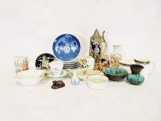 Large collection of ceramics, collectors plates, etc including Royal Albert, Royal Copenhagen,