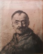 After Rembrandt van Rijn (Dutch - 1606-1669) Etching The First Oriental Head, signed and dated