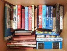 Quantity of books to include various subjects, football, militaria, art, topography, etc. (3 boxes)