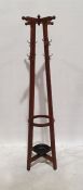 Modern Eastern hardwood coat rack Condition ReportApprox. Height 190cm x Width 52cm