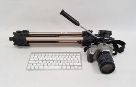 Pentax K200 camera with Pentax 18:250 lens, with tripod and Bluetooth keyboard (3)