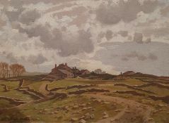 John Alfred Haggis (1897-1968) Oil on canvas Grassington Moor, signed lower left, 44.5 x 60cm