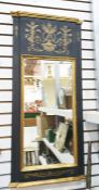 Rectangular mirror in painted frame, 93cm x 42.5cm Condition ReportThe style is 19th century however