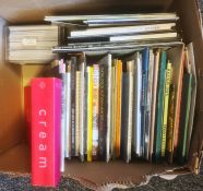 Large quantity of art and design catalogues and ephemera, art books, Karl & Faber catalogues 2005,