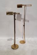Pair of brass standard lamps (2)