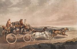 After C C Henderson 19th century coloured print from Fores's Coaching Recollections 