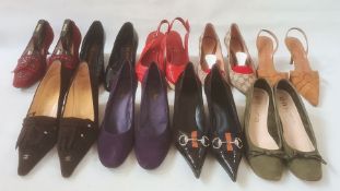 Designer shoes all within their original boxes to include Chanel, Gucci, Lorbac and Unisa (all