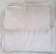 Two large embroidered cotton bedspreads (2)