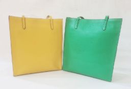 Two Jaeger tote bagsCondition ReportSlight mark to the top front of the green bag Generally seems ok