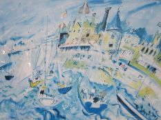 Ian Weatherhead (b.1932)  Limited edition print  Harbour scene, no.89/300, signed in pencil lower