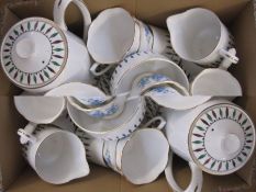 Royal Albert 'Forget Me Not' pattern part china tea service and a Royal Grafton fine bone china part