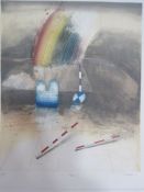 Mark Andrew Godwin (b.1957)  Aquatints in colours  Signed in pencil to the margin 'Nimrod I' artists