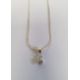 Solitaire diamond drop pendant, claw-set in silver mount, on fine chain, the stone approx 0.10ct - Image 3 of 4