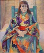 Lily Gibson (20th century school) Oil on board 