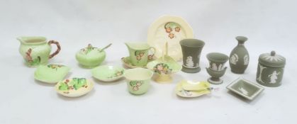 Quantity of Carlton ware china including a preserve pot and cover, two jugs, dishes, etc, all with