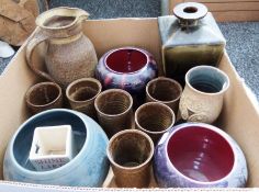 Sadler teapot, a small Portmeirion 'Pomona' cylindrical vase, a Technika DAB radio, a vintage