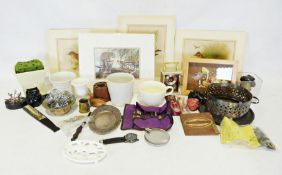 Royal Doulton 'York Town' part teaset together with various other china and glassware (3 boxes)