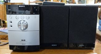 Sony DAB micro hi-fi and radio system with speakers