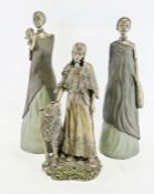 Two limited edition resin models of female Masai warriors, by Stacey Bayne for Soul Journeys and a