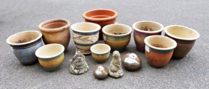 Large collection of plant pots