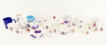 Numerous items of crested ware relating to Cheltenham (1 box)