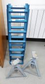 Pair of axle stands and a pair of 2.5 ton car ramps