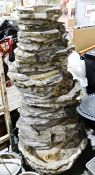 Stone effect garden water feature