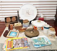 Pastel landscape by John Soar, an early 20th century watercolour of a street scene together with