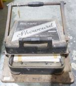 Ten eight showcard printing machine together with two further printing machines