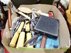 Assorted cutlery, etc (1 box)