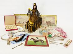 Various animal ornaments, dolls and other chinaware (2 boxes)