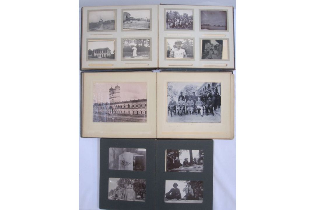 Three early 20th century photograph albums of Asia, to include Polo in India, Chapra and various - Image 2 of 16