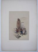 Roberts, David (1796-1864)  Lithograph on India paper with original handcolouring for the Royal