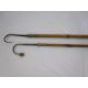 Two fishing gaffs with long brass and wooden handles, one stamped Hardy bros Makers, Alnwick, the - Image 1 of 4