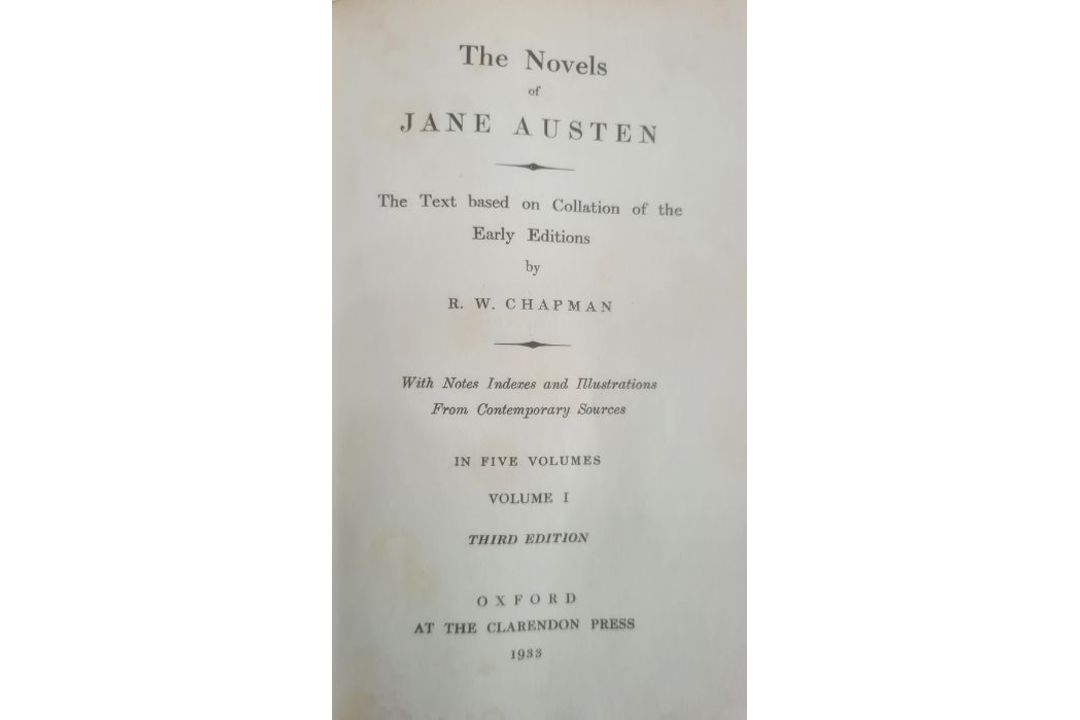 Austen, Jane "The Novels of Jane Austen - the Text Based on Collation of the Early Editions by R W - Image 4 of 14